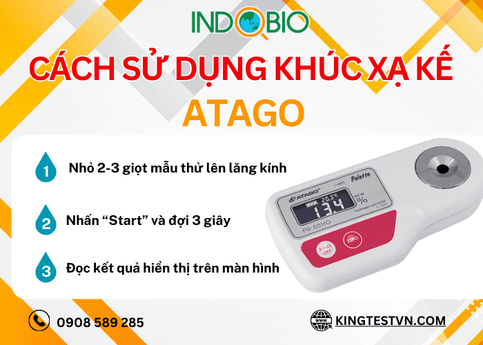 Cách sử dụng khúc xạ kế PR-50HO
